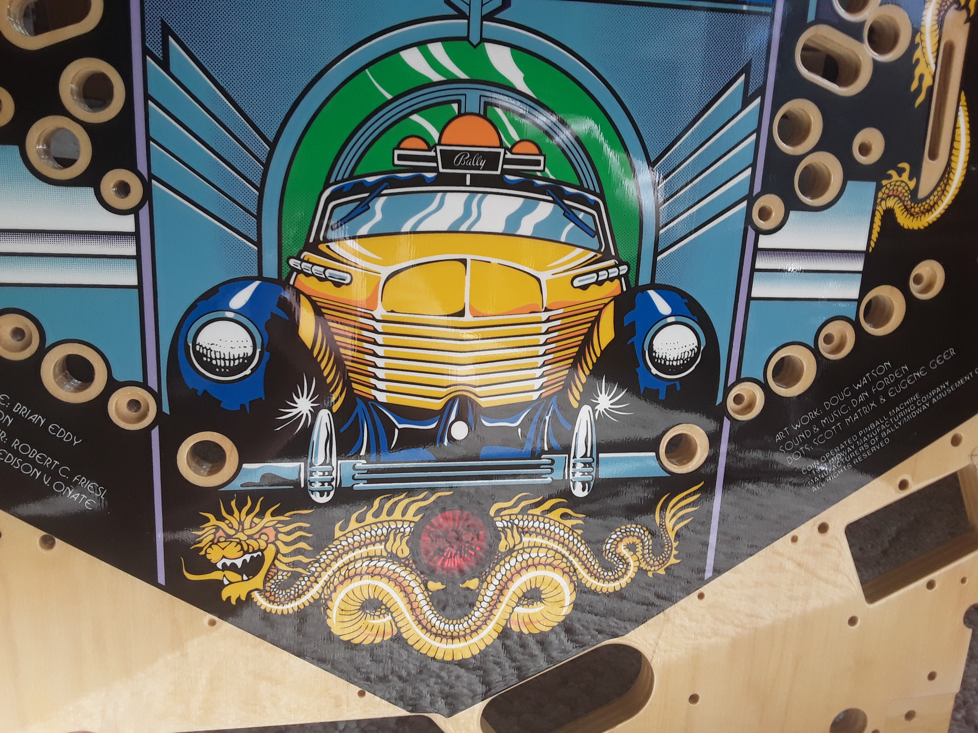 The Shadow – Reproduction Set CPR- $1100 – Kruzman Pinball Playfields